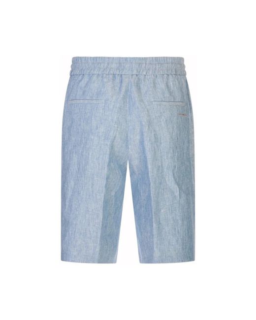 Peserico Blue Casual Shorts for men