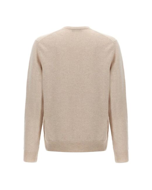 Zanone Natural Round-Neck Knitwear for men