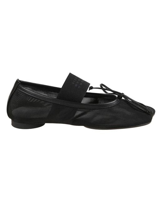 MM6 by Maison Martin Margiela Black Ballerinas
