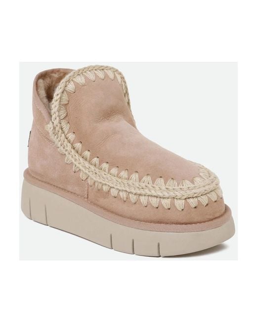 Mou Natural Winter Boots