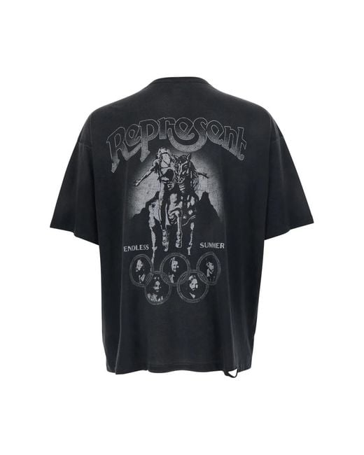 T-Shirts Represent de hombre de color Black