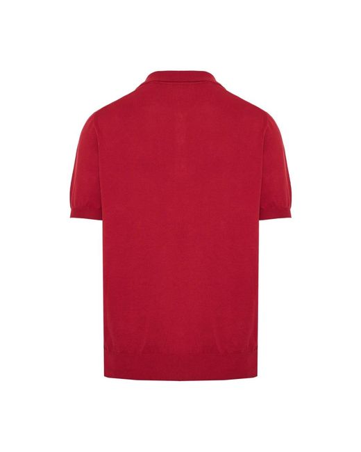 Canali Red Polo Shirts for men