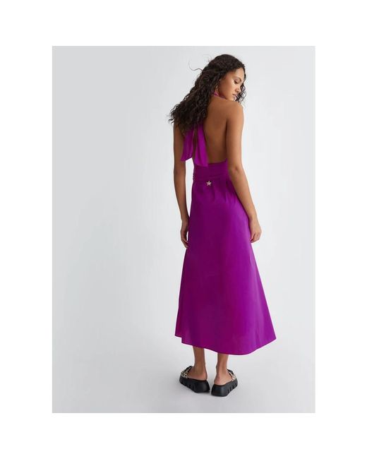 Dresses > day dresses > midi dresses Liu Jo en coloris Purple