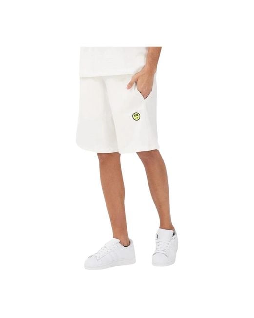 Barrow White Casual Shorts for men