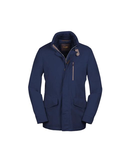 Moorer Blue Parkas for men