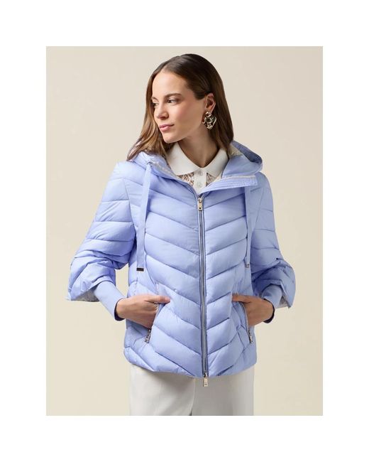 Winter Jackets Oltre de color Blue