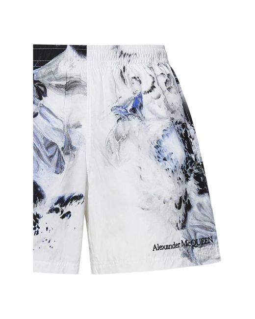 Alexander McQueen Short shorts in Blue für Herren