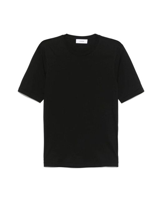 Lardini Schwarzes modisches t-shirt mit seitenschlitz in Black für Herren