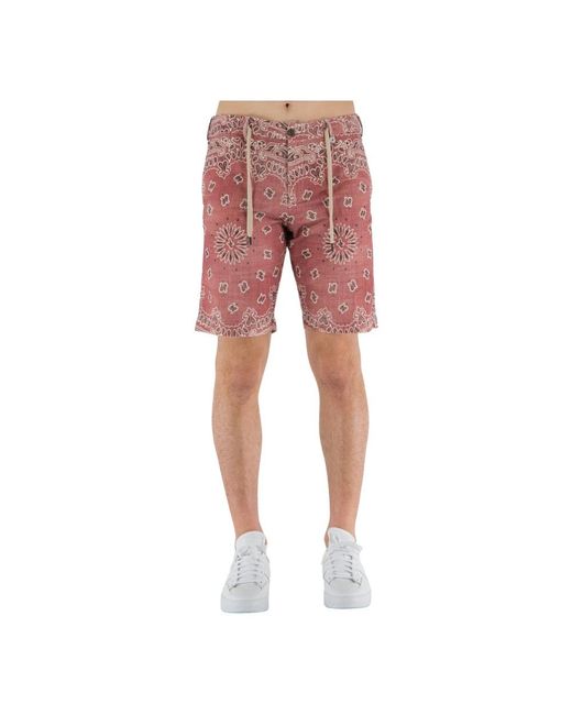 Myths Red Casual Shorts for men