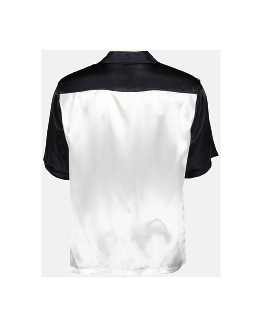 Versace Barocco print polo shirt in Black für Herren