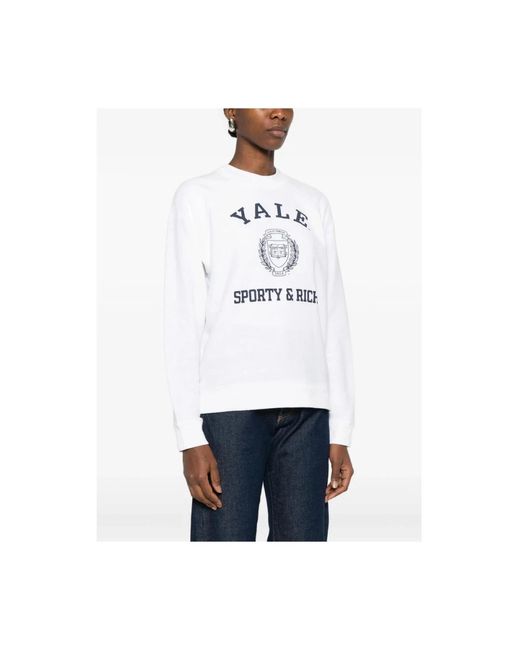 Sporty & Rich White Sweatshirts