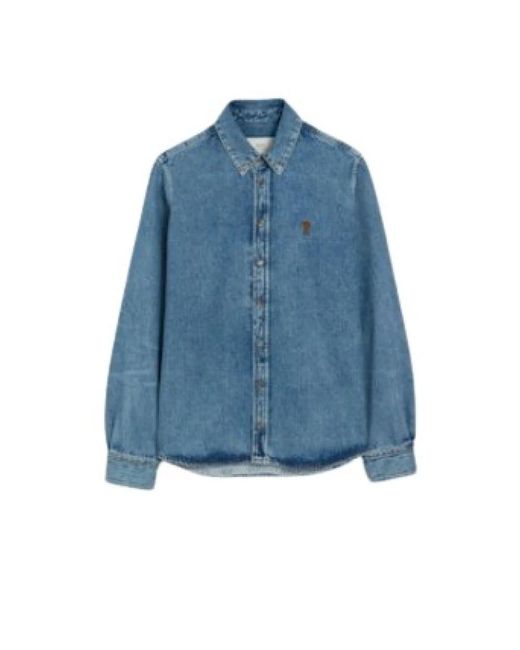 AMI Blue Denim Shirts for men