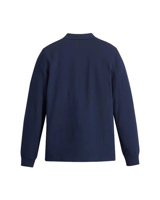 Levi's Tops ,Blauw ,Ls Slim Housemark Polo in het Blue voor heren