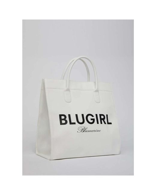 Blugirl Blumarine White Tote Bags