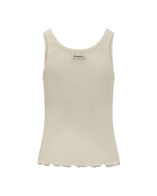 Pinko Natural Sleeveless Tops