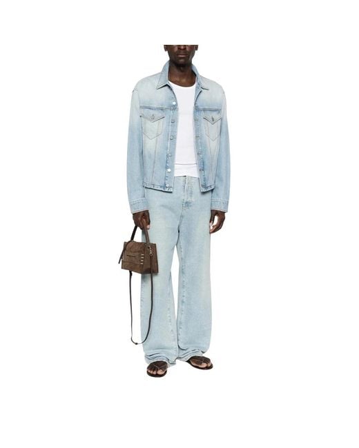 ERL Blue Denim Jackets for men
