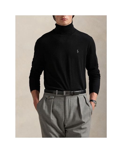 Turtlenecks di Polo Ralph Lauren in Black da Uomo
