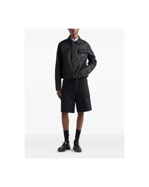 Prada Jassen ,Zwart ,Nylon Nylon Jas in het Black voor heren