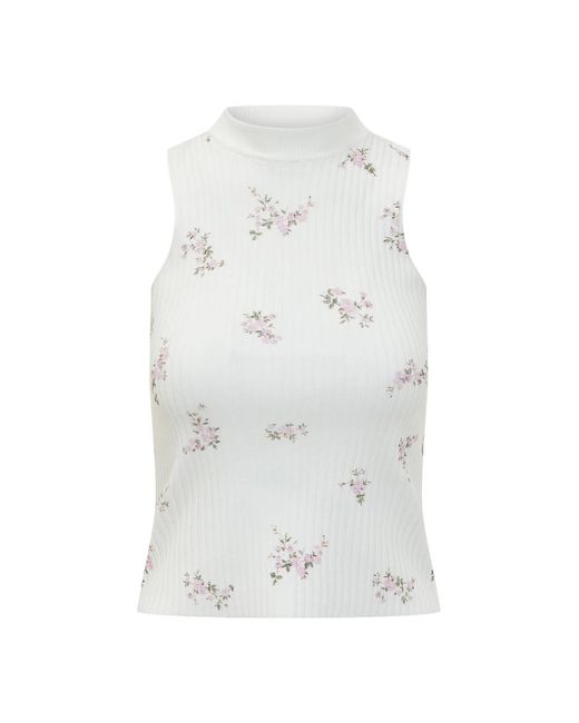 Sleeveless Tops MSGM de color White
