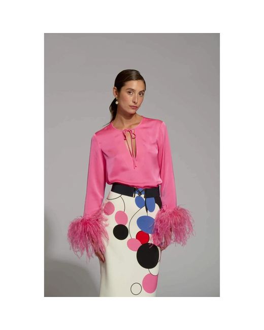 Moskada Rokken ,Rode En Roze Bulmes Rok in het Pink