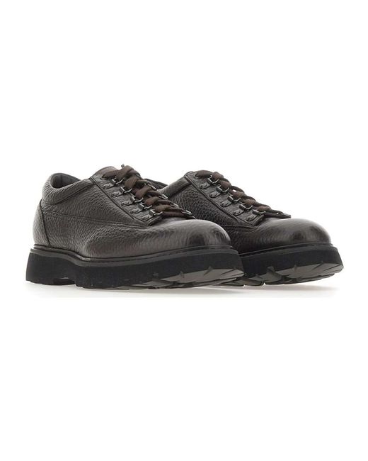 Doucal's Black Laced Shoes for men