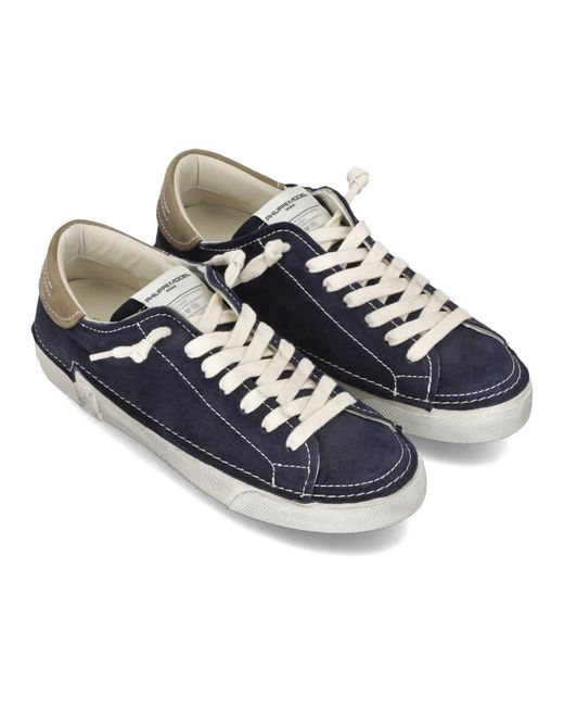 Philippe Model Blue Sneakers for men