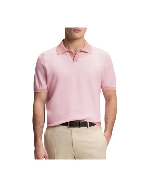 Boss Pink Polo Shirts for men