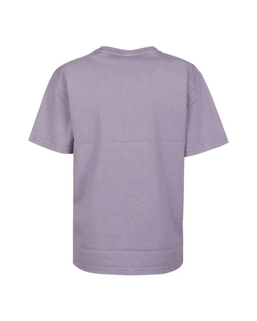 T By Alexander Wang Purple Essentielles logo-t-shirt,t-shirts,kirsch puff logo t-shirt