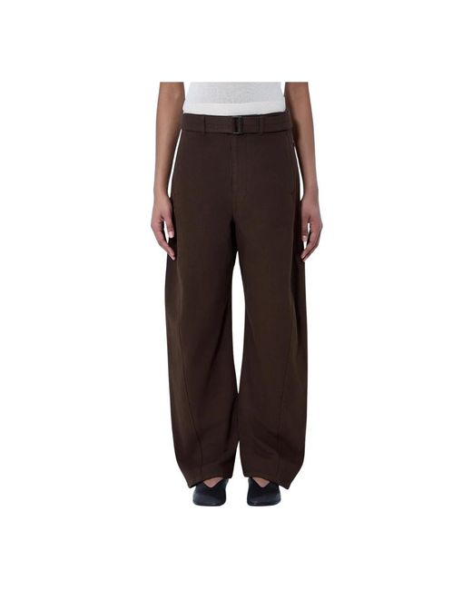 Lemaire Brown Wide Trousers