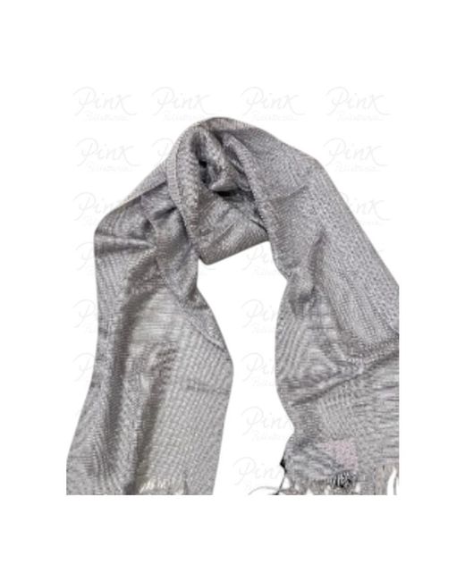 Emporio Armani Gray Winter Scarves