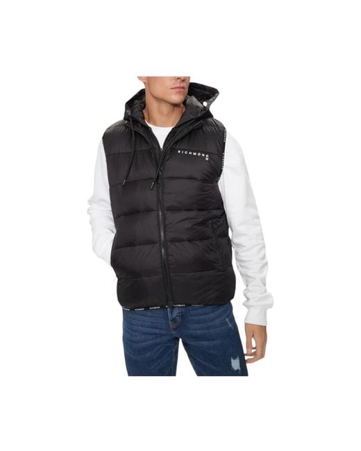 John Richmond Ärmellose nylonjacke in Black für Herren