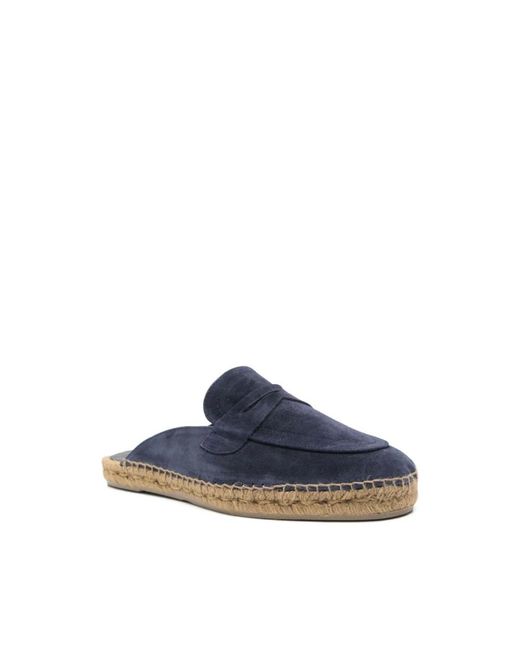 Castaner Blue Mules for men