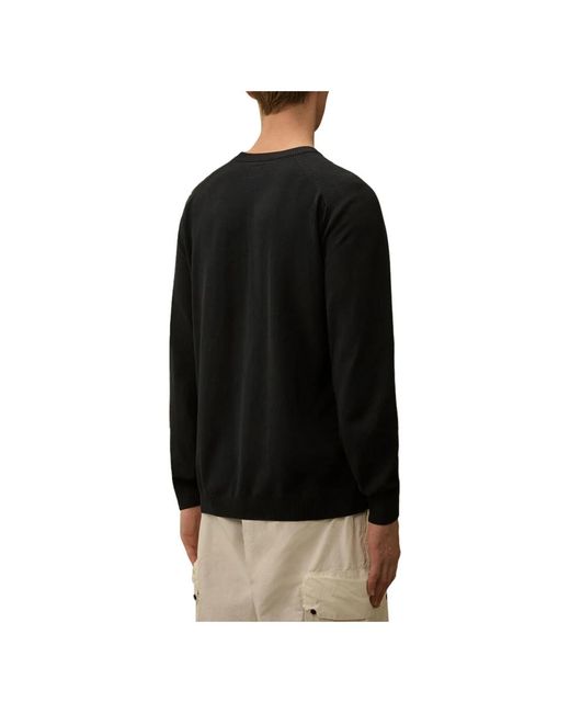 C P Company Black Round-Neck Knitwear for men