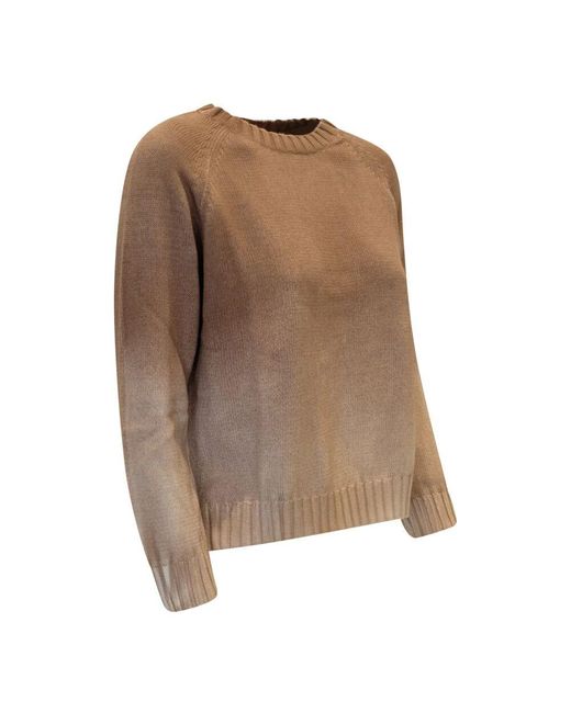 Jersey de algodón camel tebe spray art ALESSANDRO ASTE de color Brown