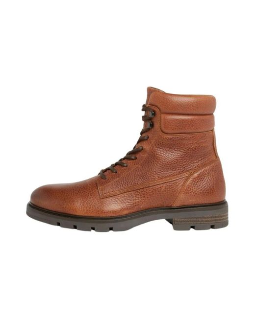 Tommy Hilfiger Gepolsterter lederschuh in Brown für Herren