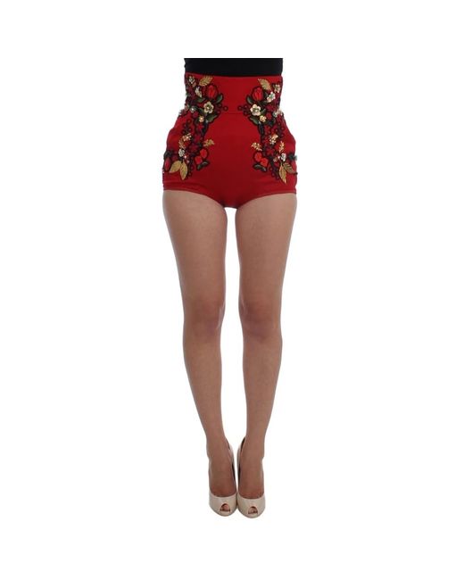 Shorts > short shorts Dolce & Gabbana en coloris Red