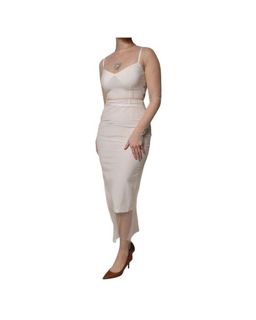 Midi Dresses Dolce & Gabbana en coloris Natural