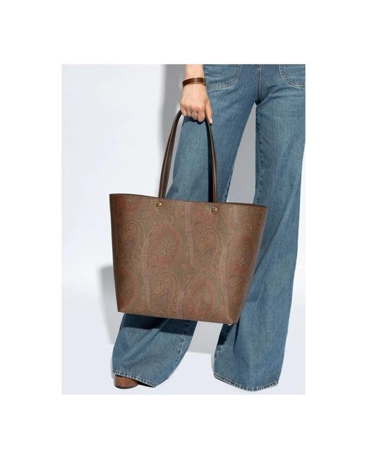 Shopper bag di Etro in Brown