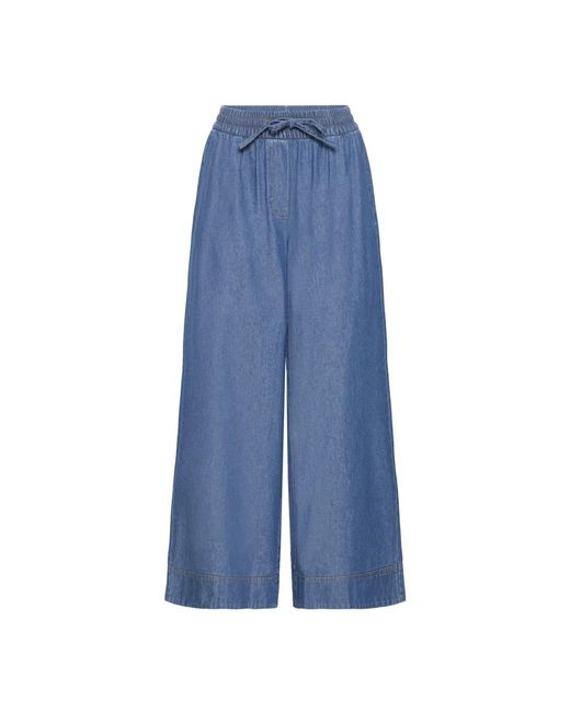 Ichi Archer Wide Jeans in het Blue