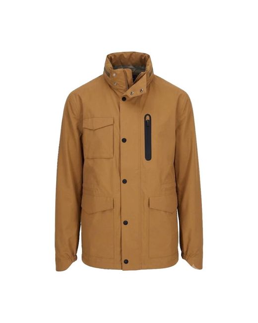 Herno Jassen ,Bruin ,Polyester Laminar Field Jacket in het Brown voor heren