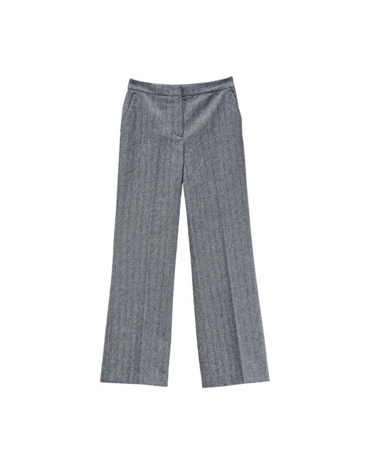 Karl Lagerfeld Gray Wide Trousers
