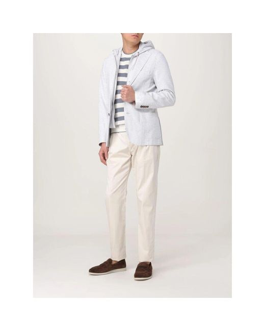 Eleventy Blaue Chinos Mit Lockerer Passform in Natural für Herren