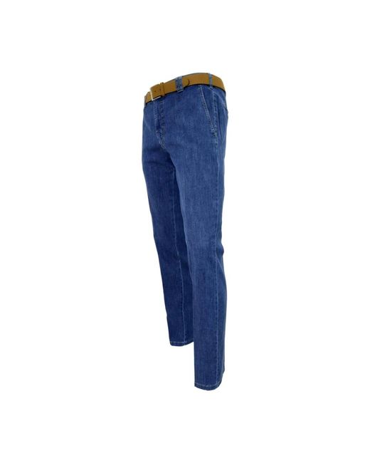 Meyer Regular Fit Jeans in het Blue voor heren