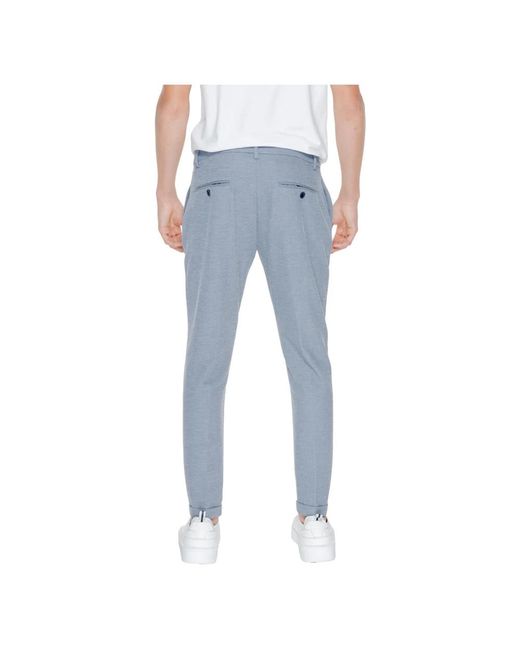 Trousers > slim-fit trousers Antony Morato pour homme en coloris Blue