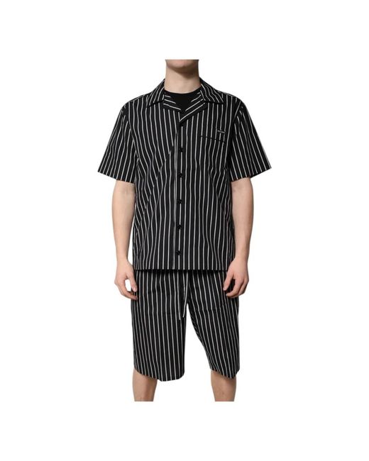 Dolce & Gabbana Black Pyjamas for men
