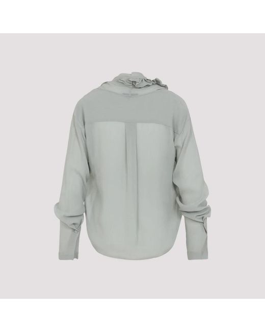 Blouses Alberta Ferretti en coloris Gray