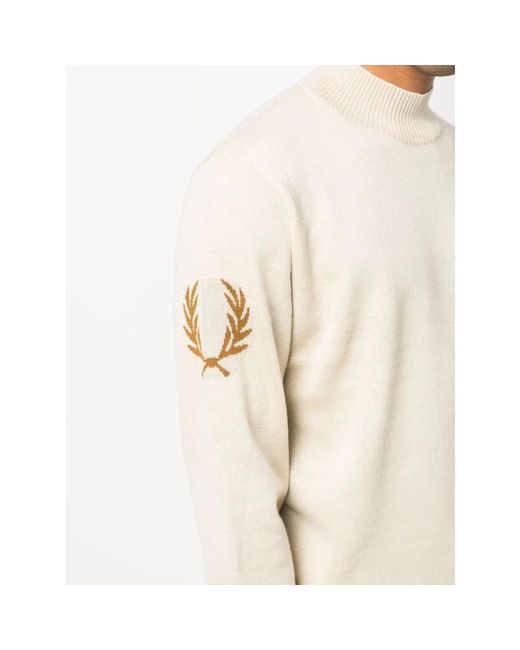 Fred Perry White Turtlenecks for men