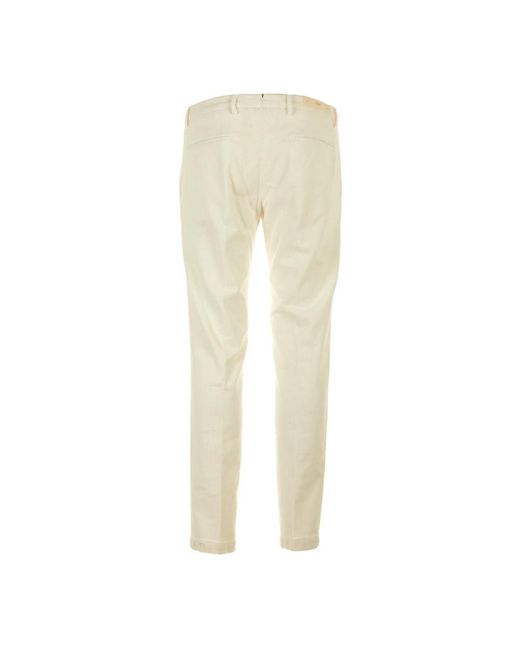 BRIGLIA Natural Slim-Fit Trousers for men