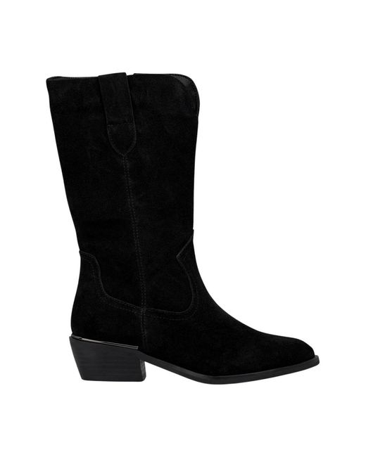 Alma En Pena. Black Cowboy & Biker Boots