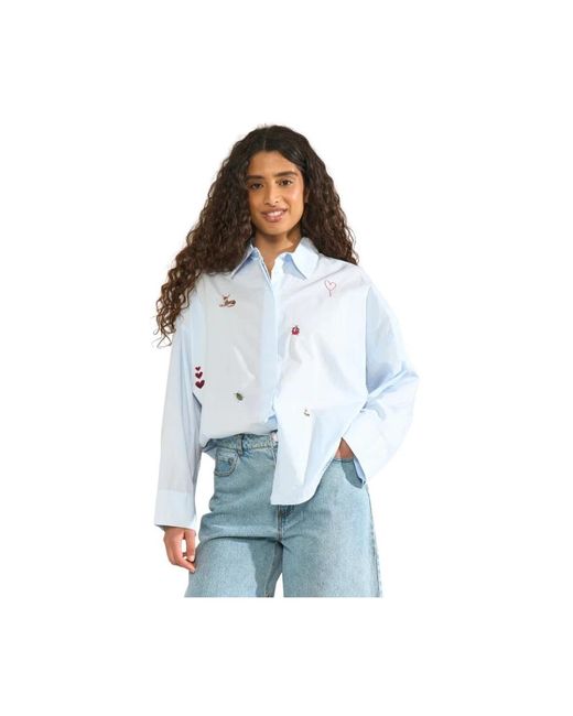 Shirts Numph de color Blue
